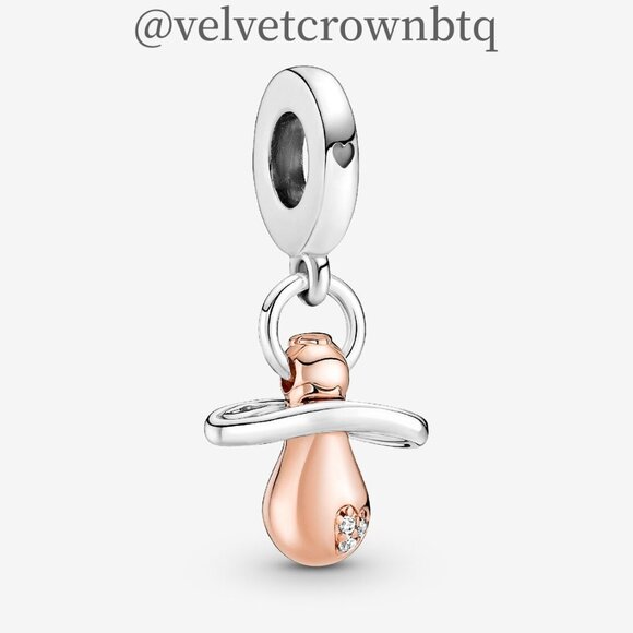 Pandora Baby Pacifier Dangle Charm - Picture 1 of 6